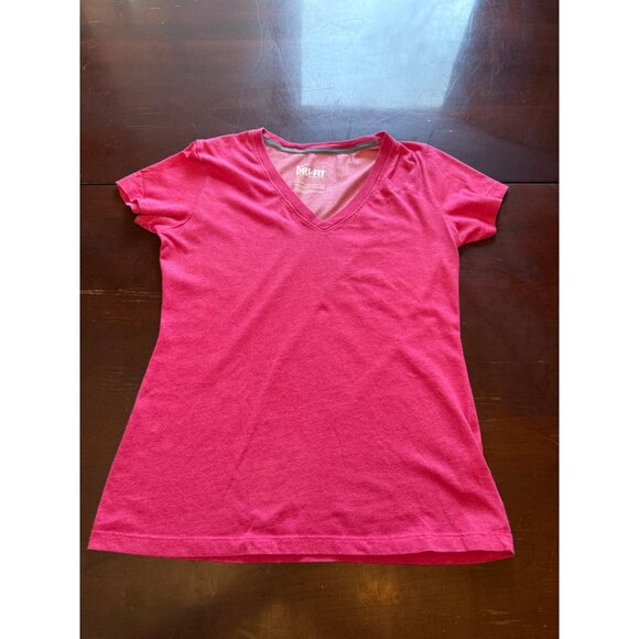 Nike Tops - Nike Dri-Fit Womens Pink V-Neck T-Shirt M